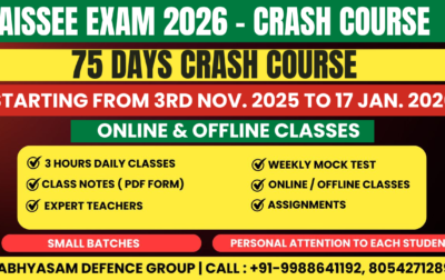 sainik school crash course