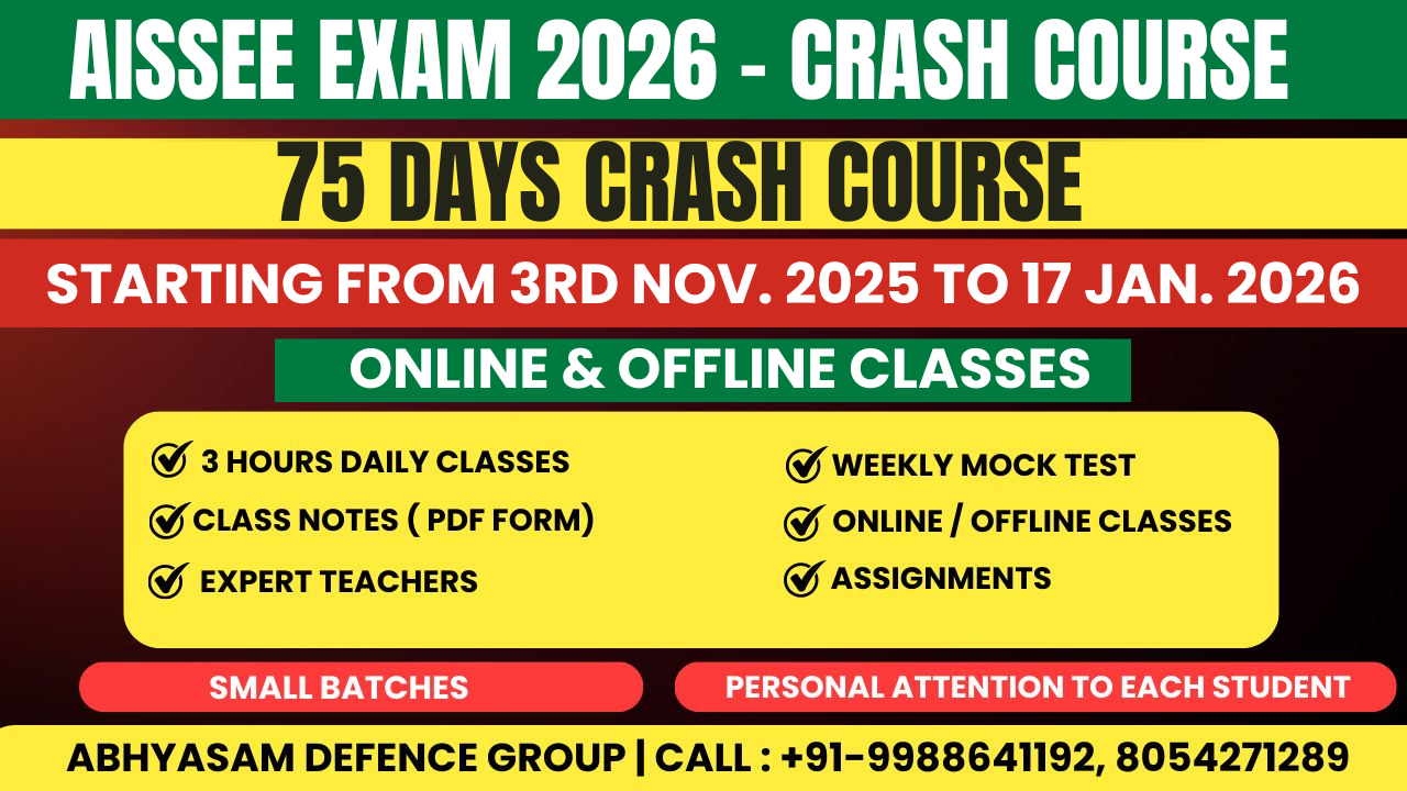 sainik school crash course