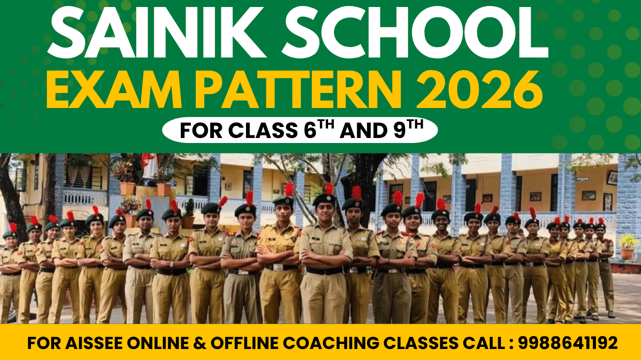 Sainik school exam pattern 2026