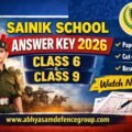 sainik school answer key 2026